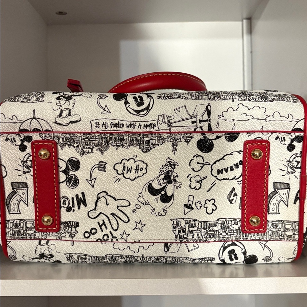 NWOT 2023 Dooney & Bourke Disney Parks Sketch Art Mickey Mouse Satchel ❤️ - Picture 3 of 9